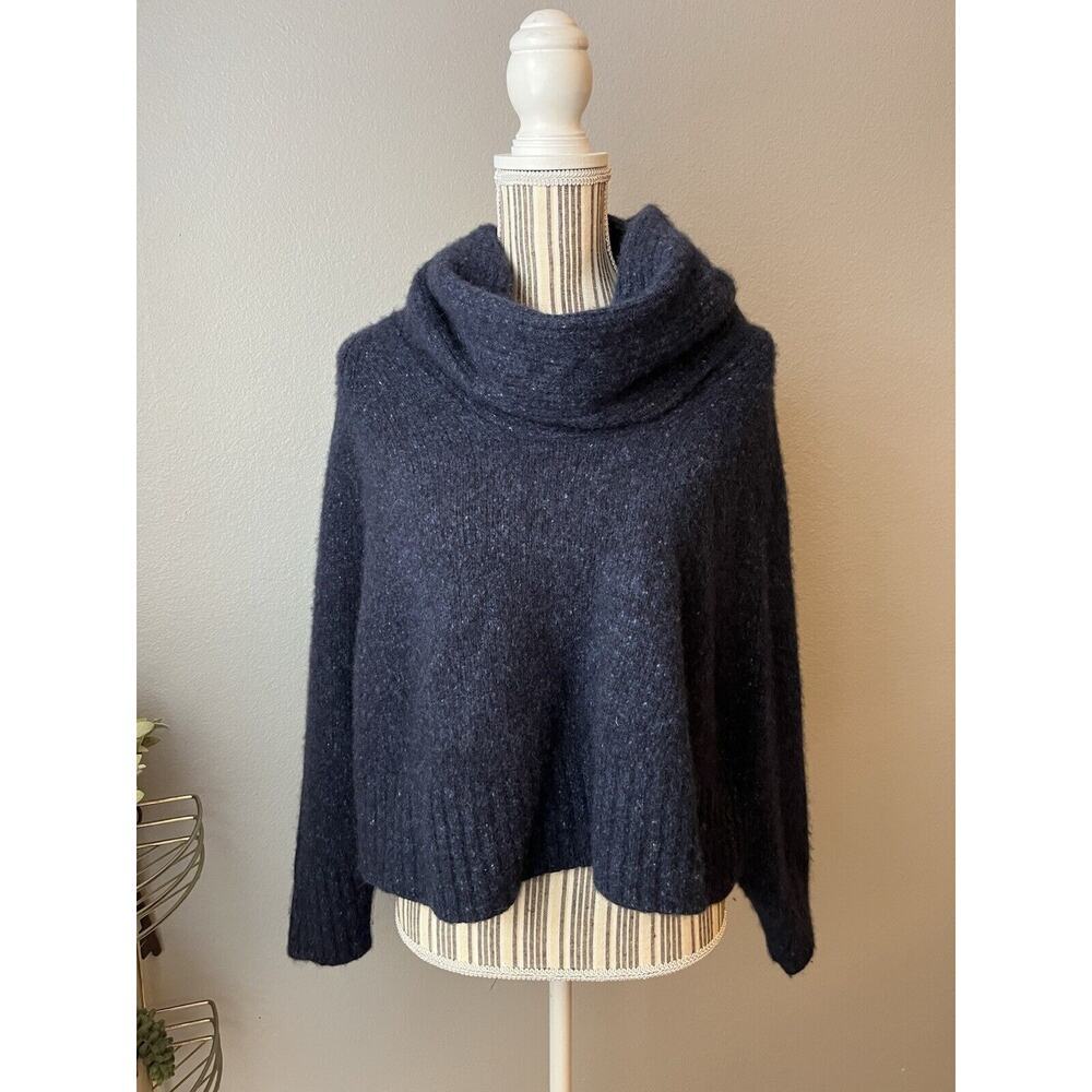 Lafayette 148 New York Navy Blue Sweater